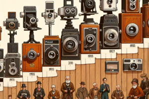 La evolución de las cámaras a lo largo del tiempo La evolución de las cámaras a lo largo del tiempo.